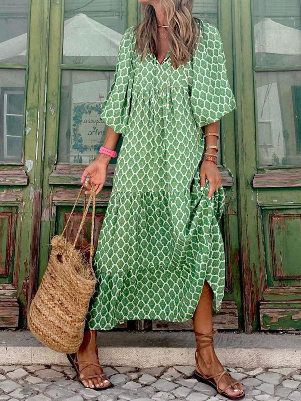 Inara – Flowing Boho Maxi Dress