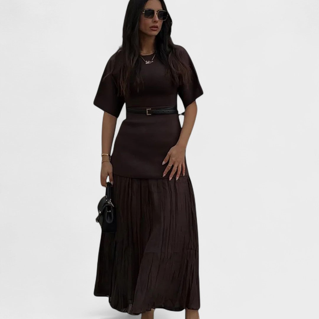 Andrea - Pleated Maxi Dress