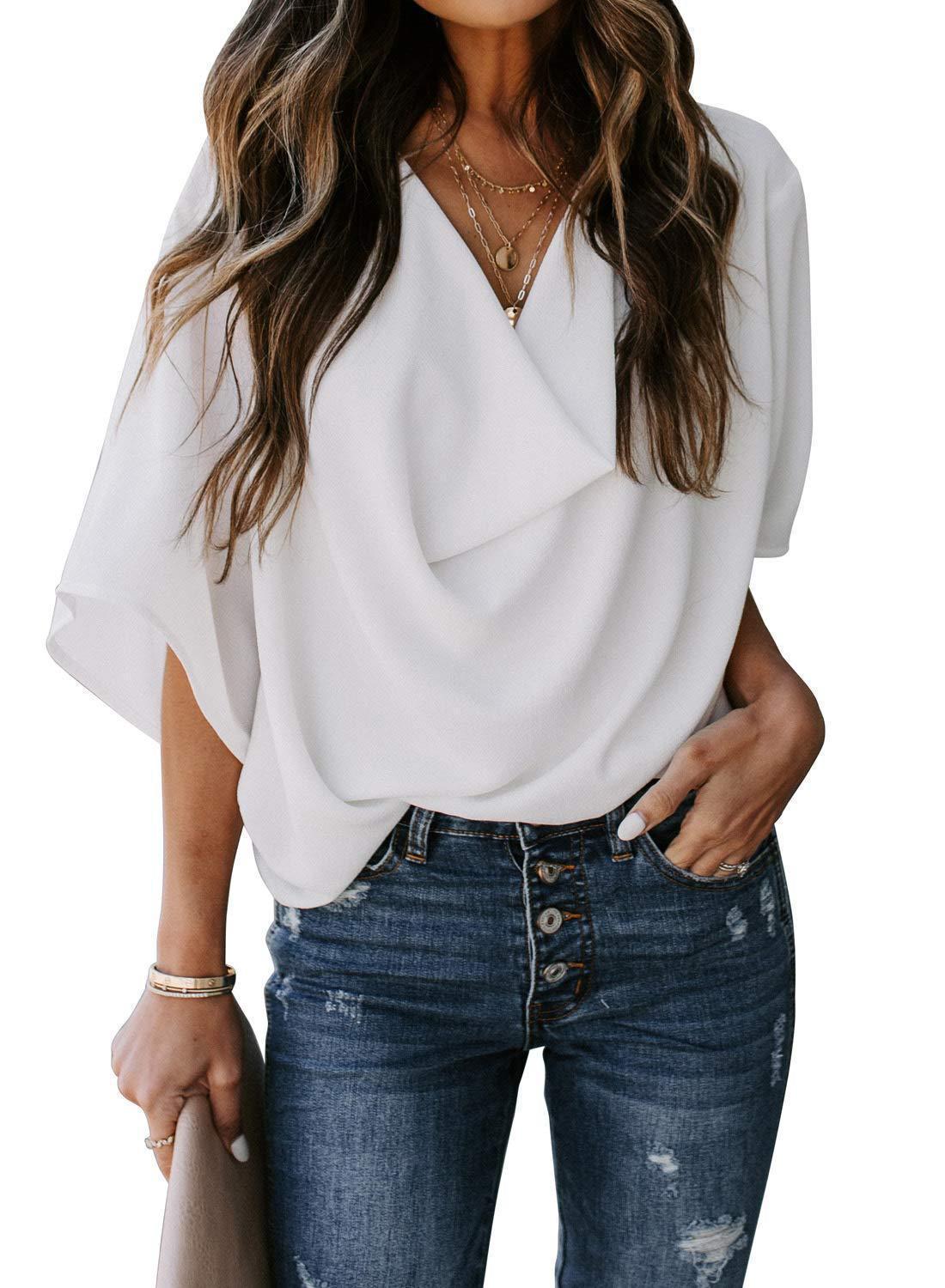 Marisol – Draped Chiffon Blouse