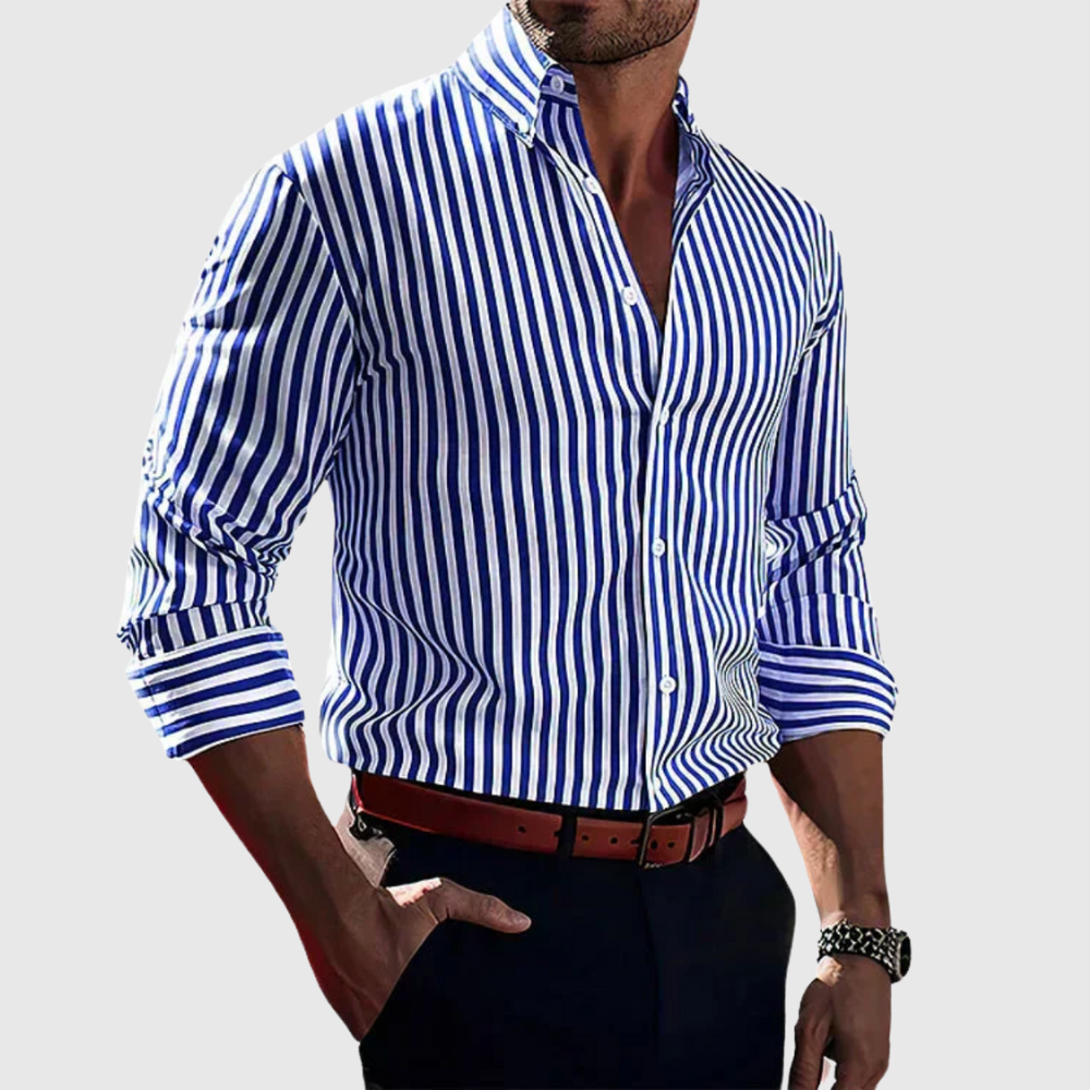 Logan - Elegant Striped Shirt