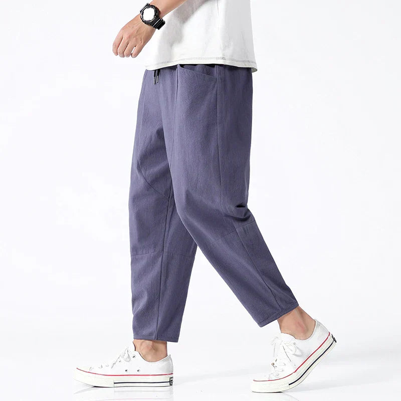 Liam - Linen Cropped Pants