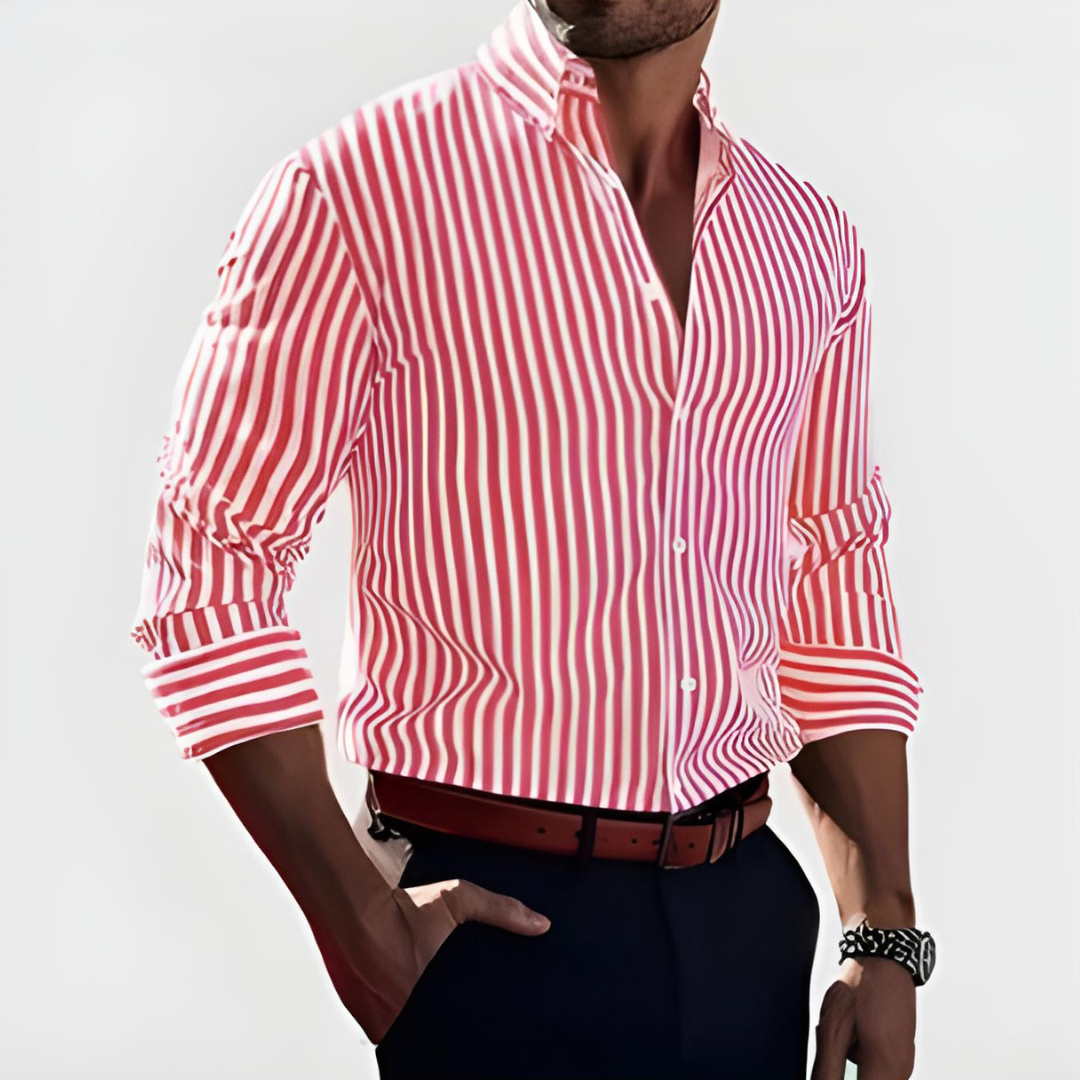 Logan - Elegant Striped Shirt
