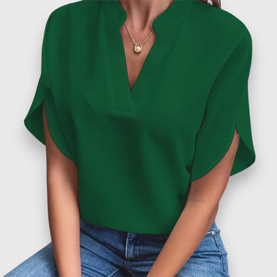 Indra – Relaxed Fit V-Neck Blouse