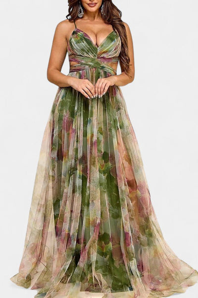 Kierra – Flowing Pleated Maxi Dress