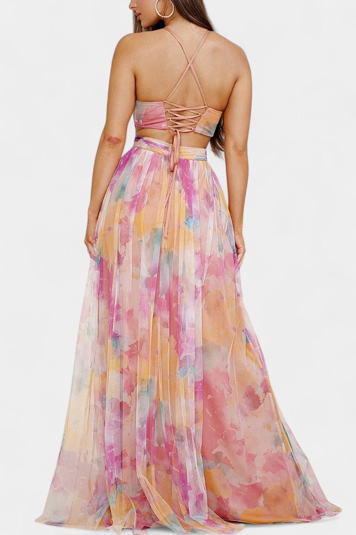 Kierra – Flowing Pleated Maxi Dress
