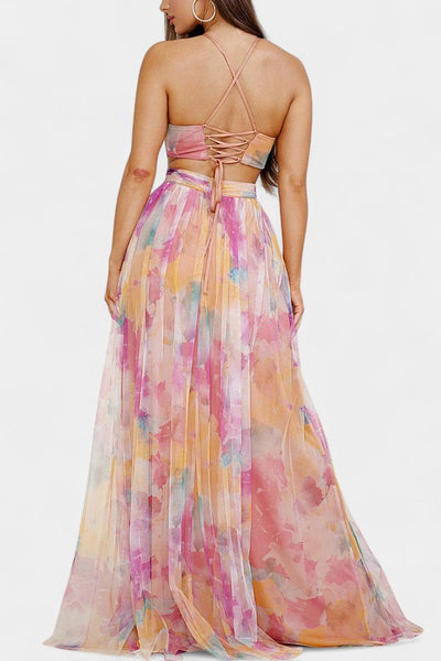 Kierra – Flowing Pleated Maxi Dress