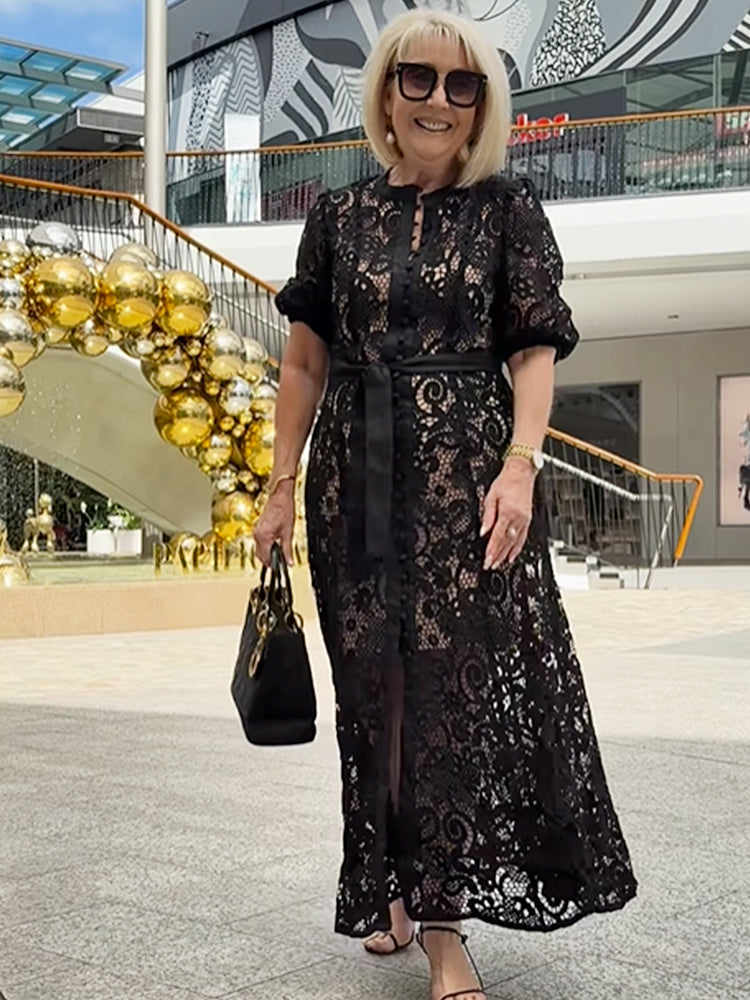 Abigail – Lace Boho Maxi Dress