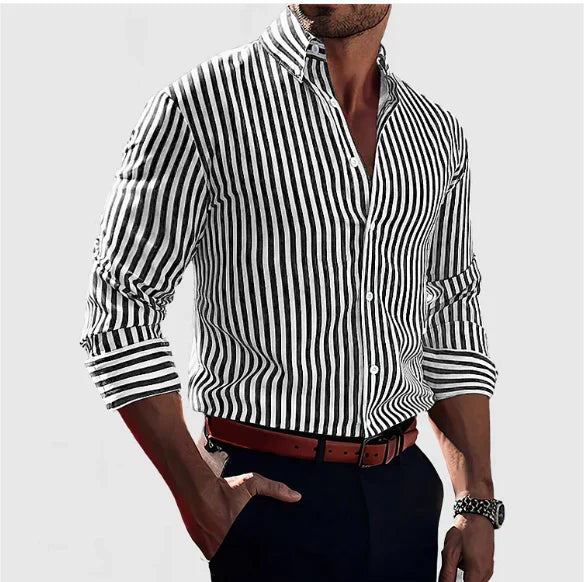Logan - Elegant Striped Shirt