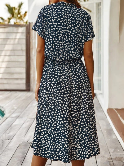 Amiya – Printed Button-Up Midi Dress